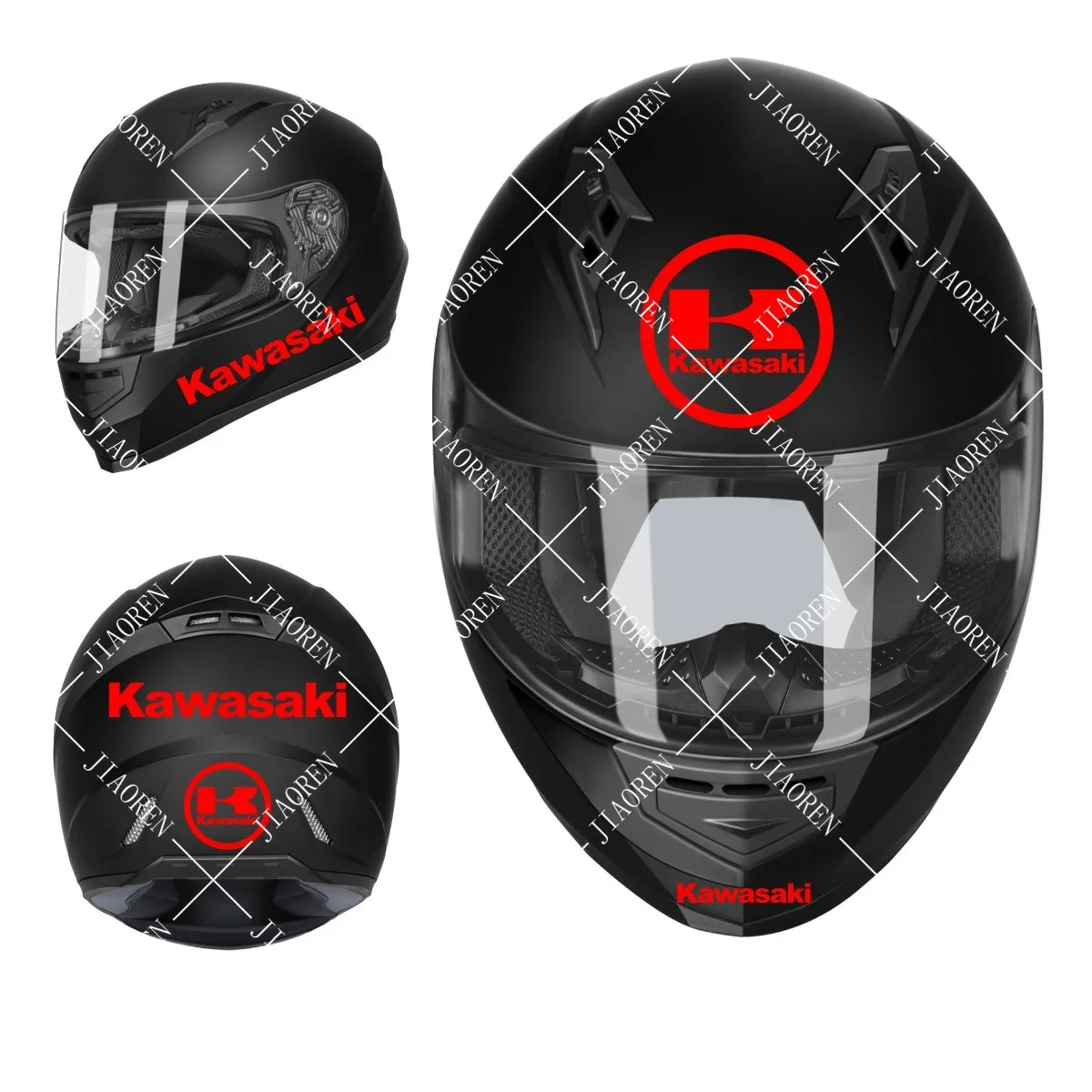 

Christmas Reflective Kawasaki Helmet Sticker Logo for Z800 Z1000 Z900 Zt750 Ninja 650 400 N6R Er10n