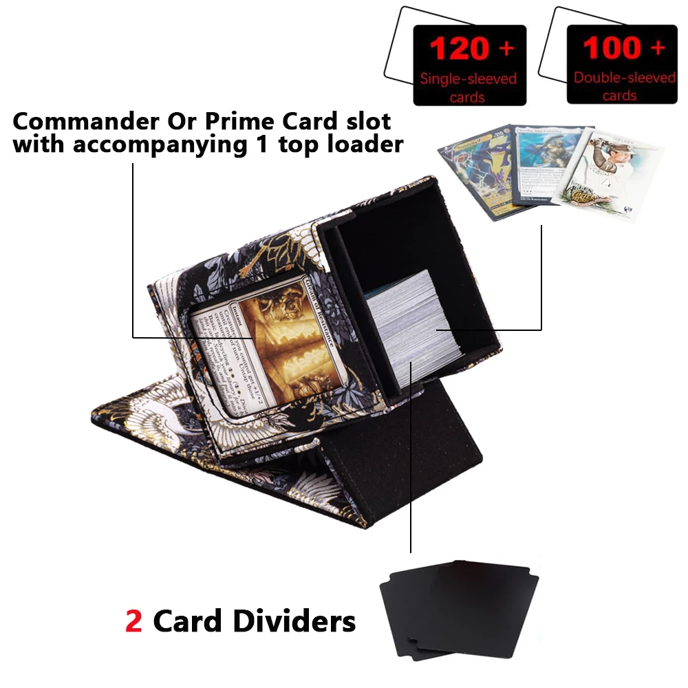 Boîte de rangement pour cartes à collectionner, étui organisateur de transport de cartes de commandant, jeux de société MTG TCG, étuis à