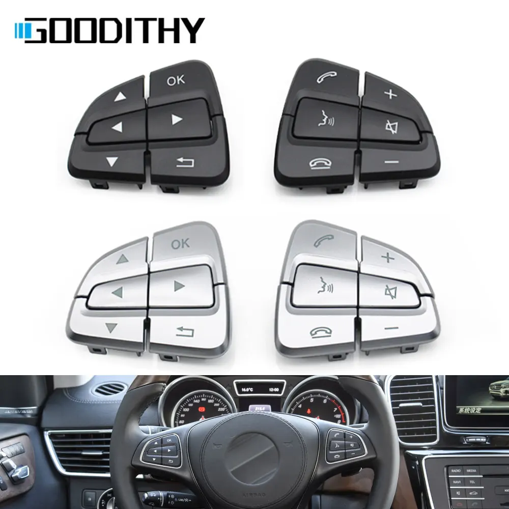 Interior Multifunction Steering Wheel Control Switch Button Keys For Mercedes BENZ A B CLS GLS GLE W172 W246 W218 W156 W292 W166