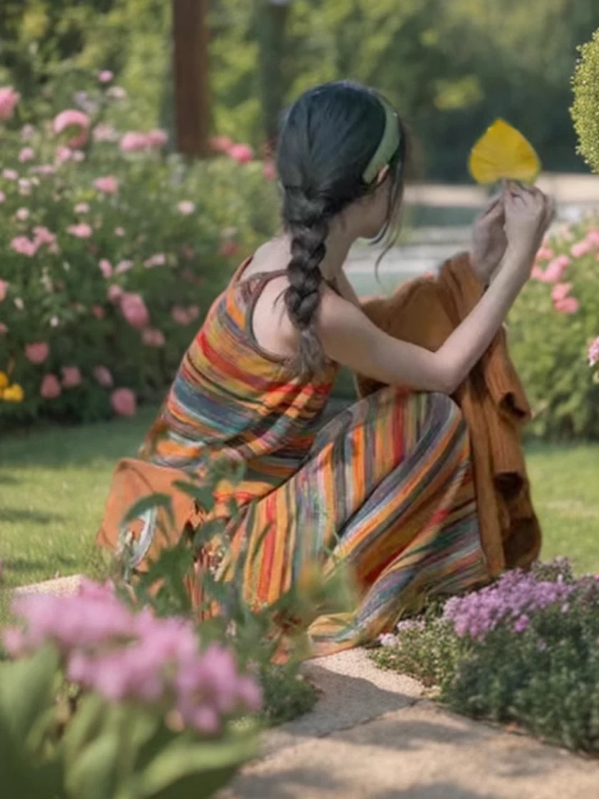 Chaleco Retro a rayas de arcoíris con correa Dr para mujer, elegancia de verano, cintura pequeña, ceñido, para vacaciones, Sle Svel, largo Dr