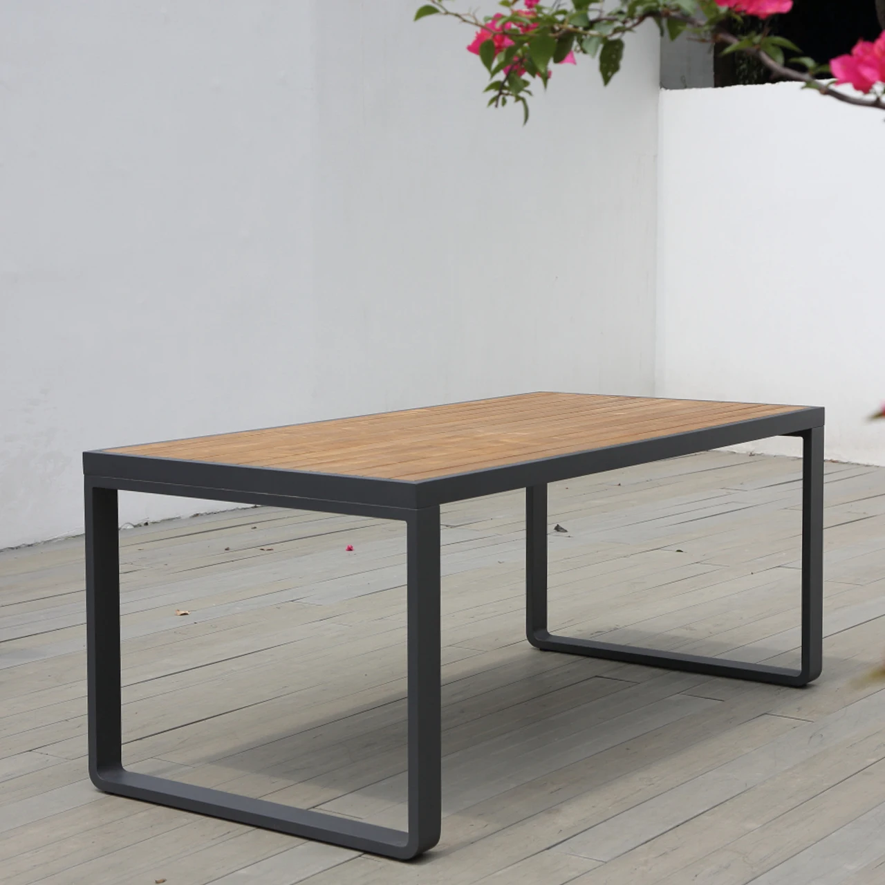 dd- Portofino Outdoor Tables Teak Tabletop Dining Sets Furniture Table for Terrace Garden Use