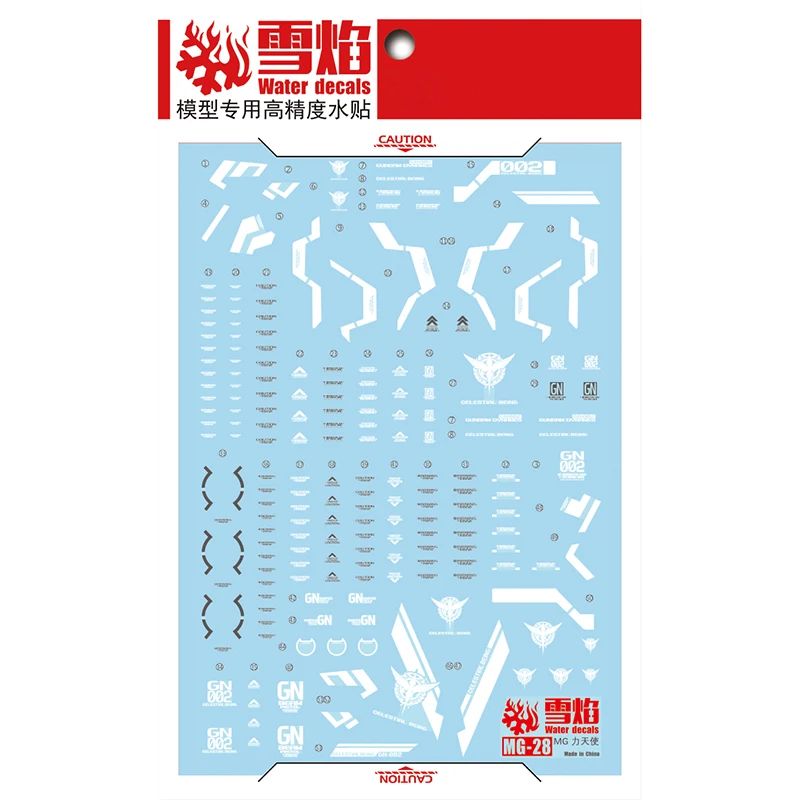 Model Decals Water Slide Decals Tool For 1/100 MG DYNAMES GN-002 Fluorescent Sticker Models Toys Accessories