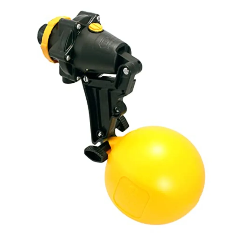 Válvulas Jobe, Válvula Topaz con Cola Corta Desmontable 3/4 Amarillo/Negro para Mantenimiento y Reparación de Piscinas, Material Duradero Resistente a los Rayos UV E
