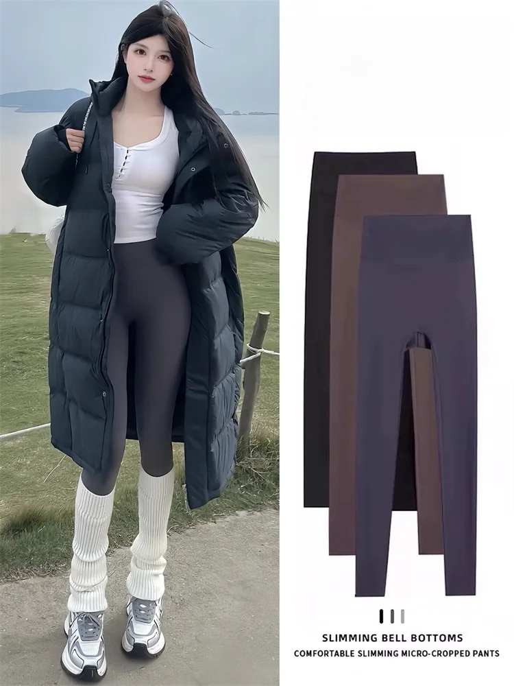 

High Waist Fce Lined arkskin Yoga Pants Women's Fitn Trousers Butt Lifting Gymwear Casual Bot GP Brand