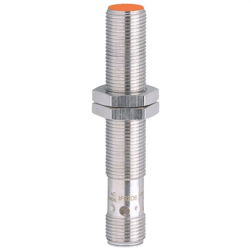 IFS208 Inductive Proximity Sensor Sensor Range 4mm Threaded Construction with Optical Installation and Setting Aid New IFW201