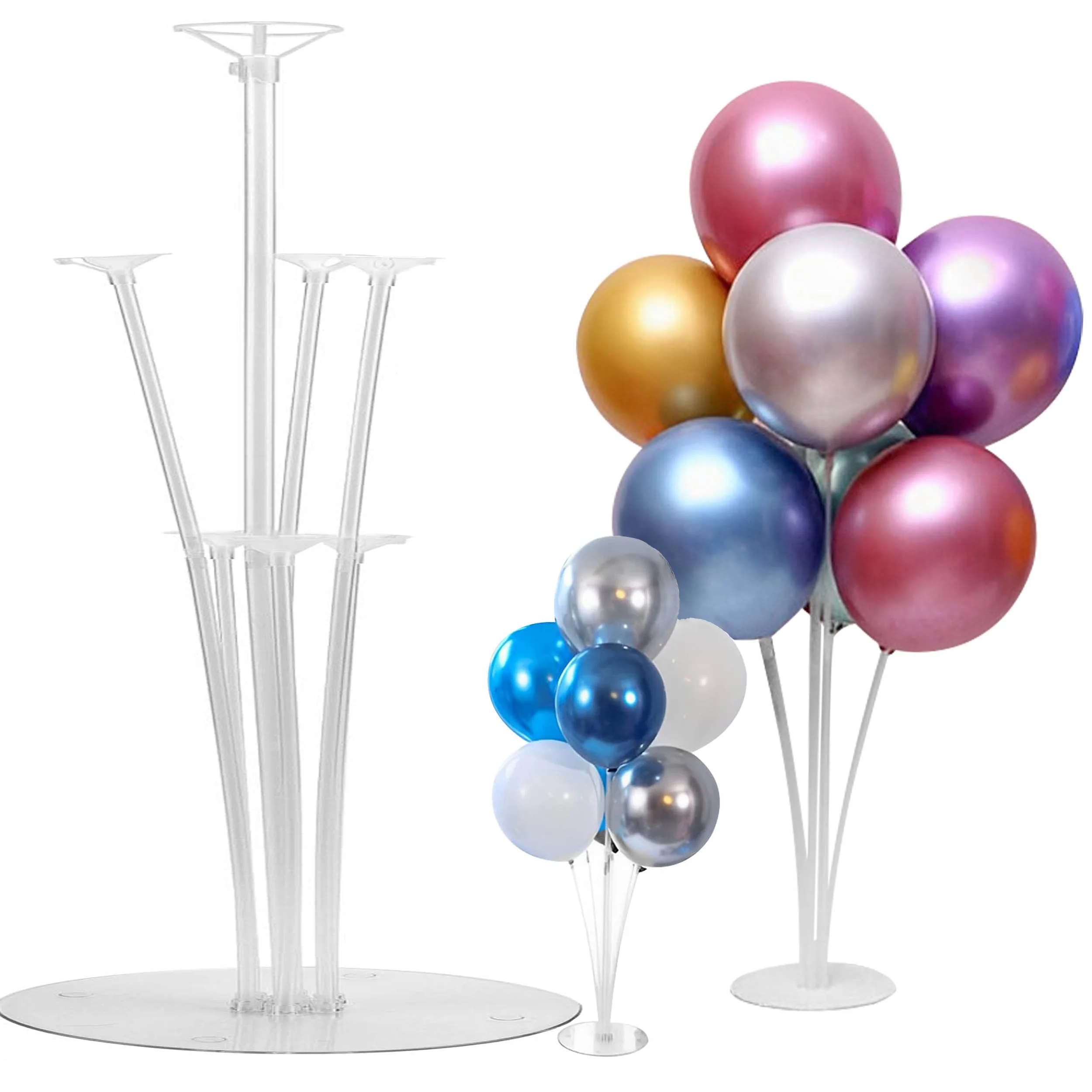 

2 Sets Balloon Stand Kit For Table，Balloon Sticks with Base Kids Birthday Baby Shower Graduation Wedding Party Decorations