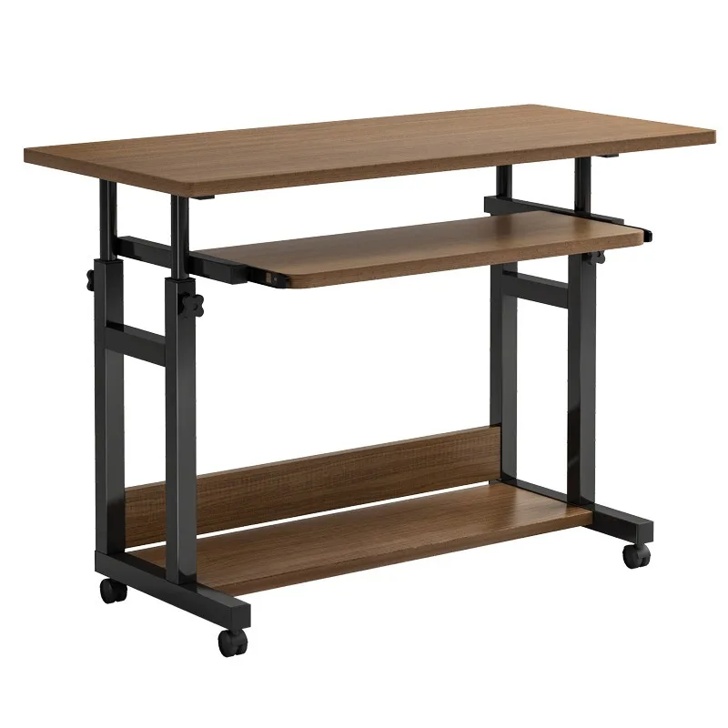 Movable Lazy Computer Table, Simple Height Adjustable Small Desk for Student Bedroom Dormitory Household Study