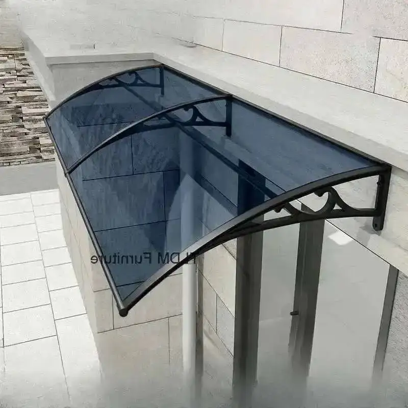 Luxury Smooth Awning for Restaurant Modern Metal Sunshade Awnings Small Commercial Awnings for Air Light Conditioning Host