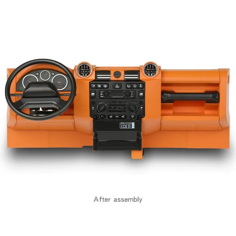 RC Car Defender Center Console Brown Land Rover Defender Interior Upgrade Parts for RC Crawler #D1B6-2