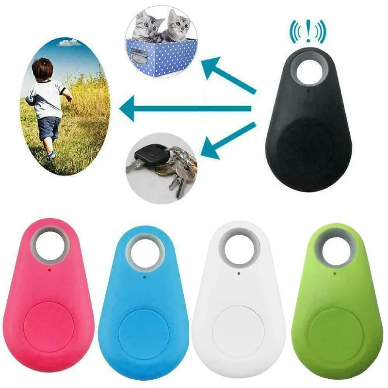 1 Uds Mini rastreador GPS de moda alarma antipérdida billetera inalámbrica para niños perros inteligentes mascotas localizador de llaves Bluetooth Apple Android