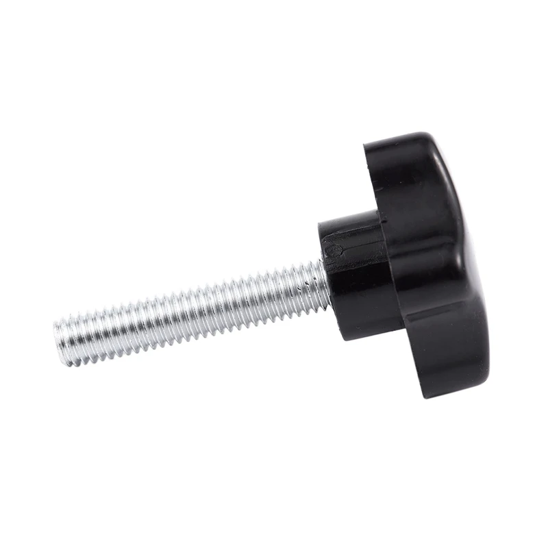 2X M8 X 40Mm Screws Star Head Wing Screw Clamp Knob Handle Black