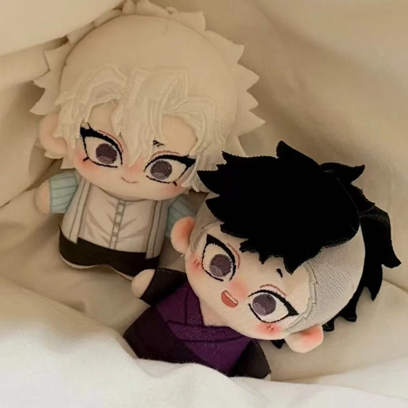 Muñeco de Peluche de 10 cm de Shinazugawa Sanemi de Demon Slayer, Colgante de Peluche de Shinazugawa Genya, Muñecos para Mochila, Regalo de Cumpleaños para Fans y Coleccionistas
