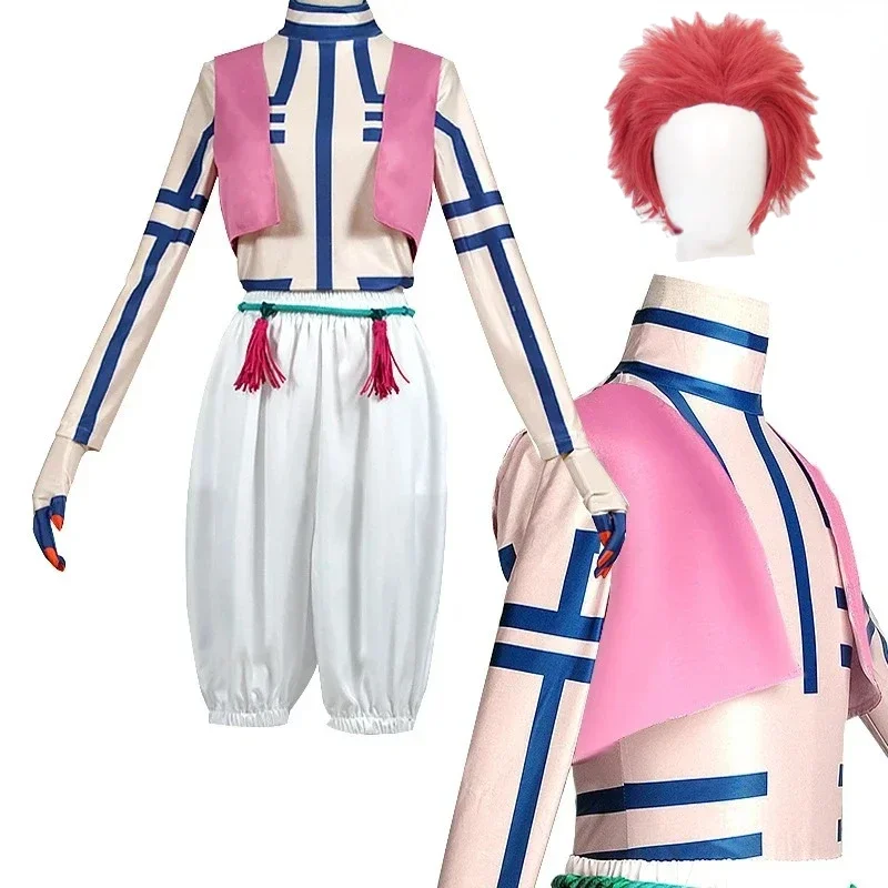 

Anime Akaza Cosplay Costume Men Akaza Uniform Waistcoat Stripe Suit Kimetsu Yaiba Cosplay Uniform Wig Adult Halloween Costumes