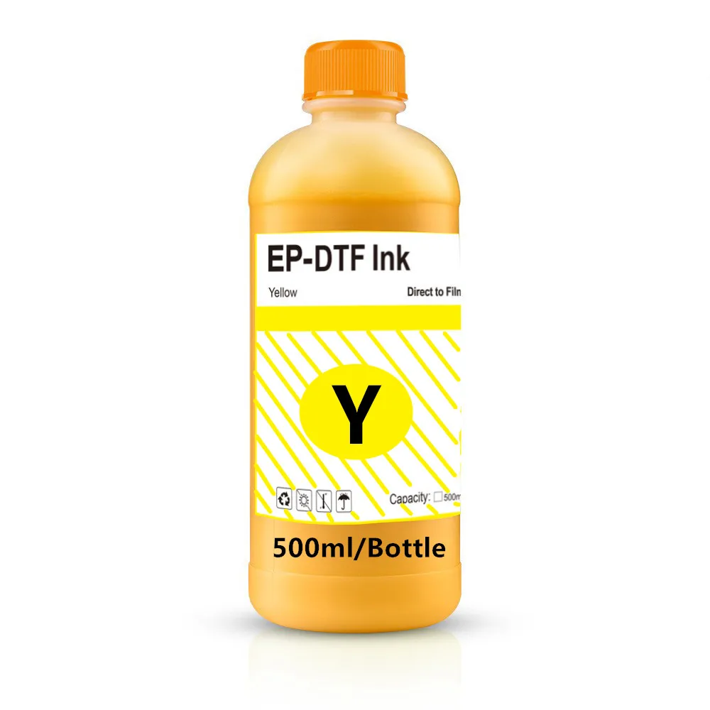 حبر EP-DTF 500 مللي مباشرة لنقل حبر الفيلم لرأس الطباعة Epson i3200 XP600 TX800 L1800 1390 L805 جميع طباعة حبر DTF