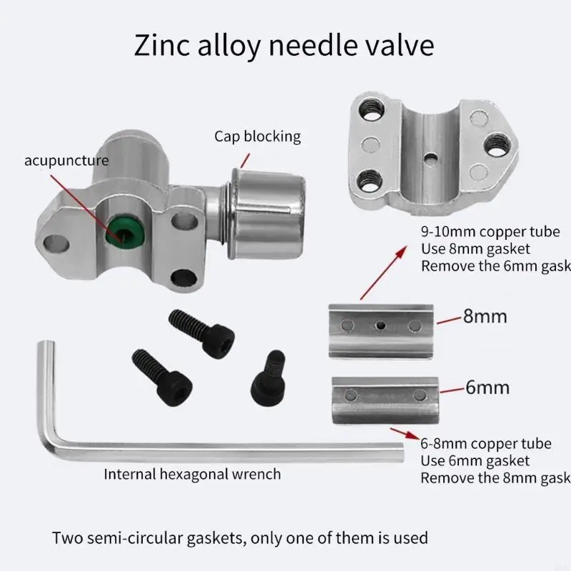 BVP31 Refrigeration Needle Valves Liquid Valves Refrigerator Check with Wrenches