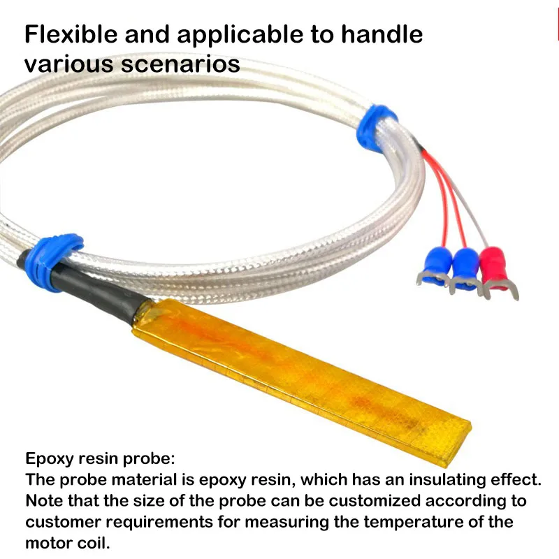 Insulating resin patch Pt100 platinum thermoresistor motor coil copper bar temperature measurement embedded surface temperat