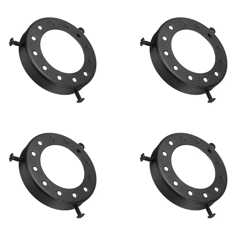 

AEE4-4Pcs Lamp Fitter Light Holder Chandelier Wall Lamp Accessories 70X13mm/2.76X0.51In, Black