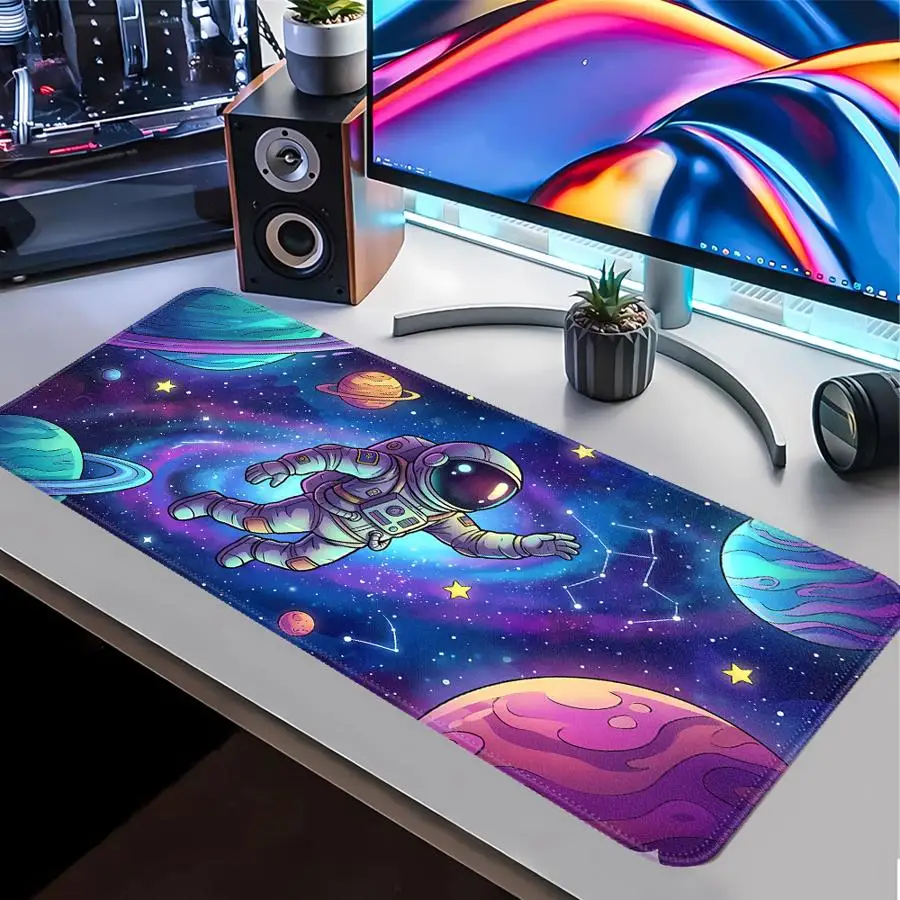 Mouse Pad Computer Laptop Pad office Pad Desk accessories Game Console Pad Keyboard Mouse Pad Waterproof Astronaut Starry Sky