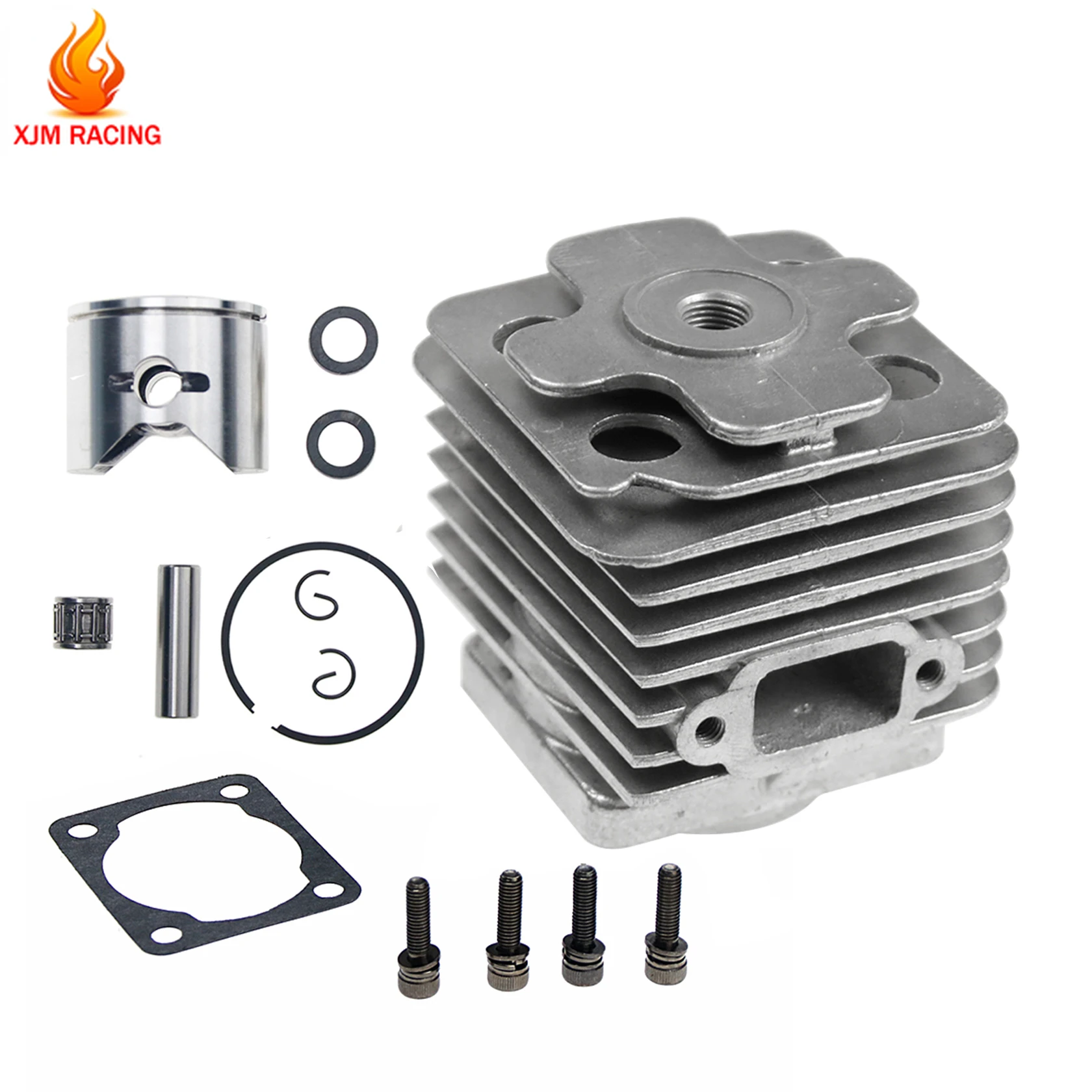 

4 Bolt 29CC or 32CC Cylinder and Piston Kit Fit Reed Case Engine for 1/5 Rc Hpi Rofun Km Rovan Baja LT MCD DBXL FG GoPed