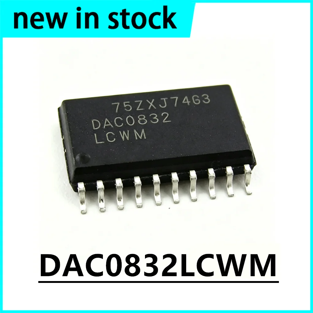 1PCS New DAC0832LCWM DAC0832 SMT SOP-20 8-bit Analog-to-digital Converter Chip in Stock