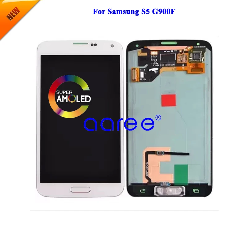 Super AMOLED LCD Screen For Samsung S5 LCD G900F LCD For S5 G900 G900F G900H Display LCD Screen Touch Digitizer Assembly