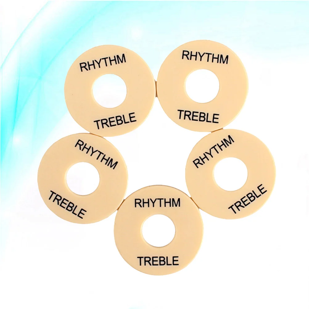 

5pcs Guitar Toggle Plate Rhythm Treble Washer Ring for Electric Guitar GN602 Rhythm Treble Ring Toggle Plate Treble Washer