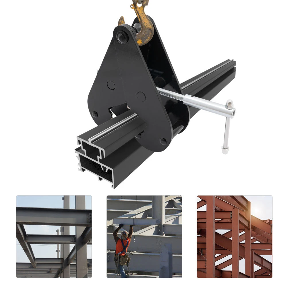1T 2T 3T 5T TONNE 72-220mm 75-220mm 80-320mm Industrial Vertical Plate Lifting Clamp Adjustable Angle Beam Clamp