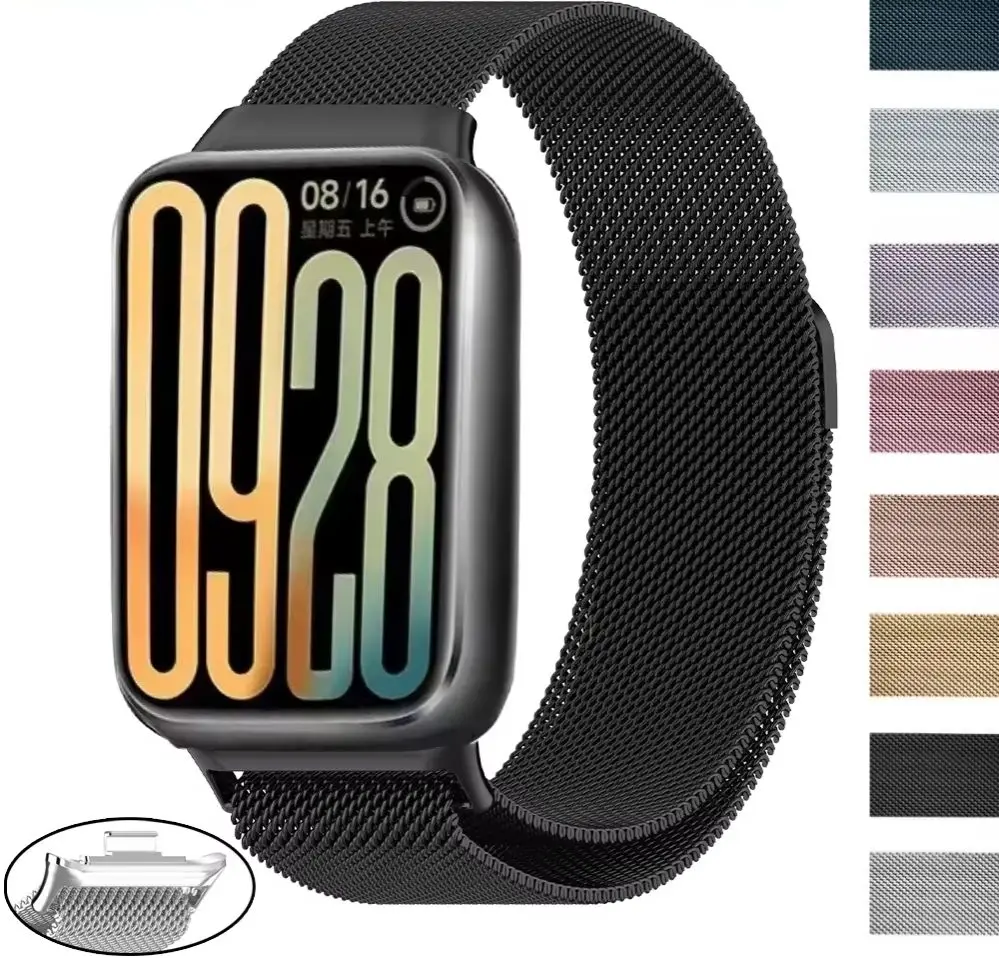Magnetic Loop Strap For Redmi Watch 6 5 4 Metal Bracelet Correa For Xiaomi MI Band 9 Pro/8 Pro Smart Watch Wristband Belt
