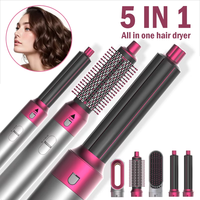 Professional 5-in-1 Hair Dryer Electric Hair Brush For Dyson Airwrap Automatic Hair Curler Straightener Hot Air Comb Home Use