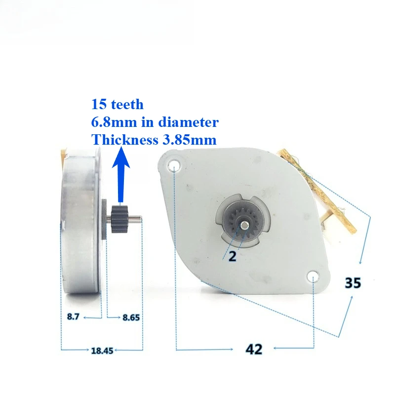 Ultra-thin ST35 Circular Stepping Motor PM Permanent Magnet High-speed Two-phase Four-wire Small Printer Motor