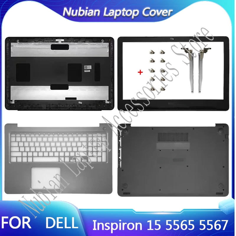 

NEW Laptop Case FOR DELL Inspiron 15 5565 5567 LCD Back Cover Front Bezel Hinges Palmrest Keyboard Bottom Base Case Top Housing