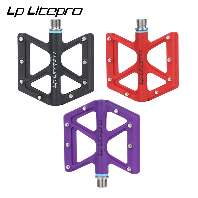 

Litepro Bicycle Pedal Titanium Alloy Axle Nylon Pedal Widen Anti-slip Ultralight 170g Road Bike Pedal Bike Pedals