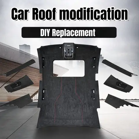 Biltaktyg Sky Innertakstyg för bilklädsel lastbilsinredning modifiering reparation mocka innertakstyg med svamp 10 best sales takskydd - №5