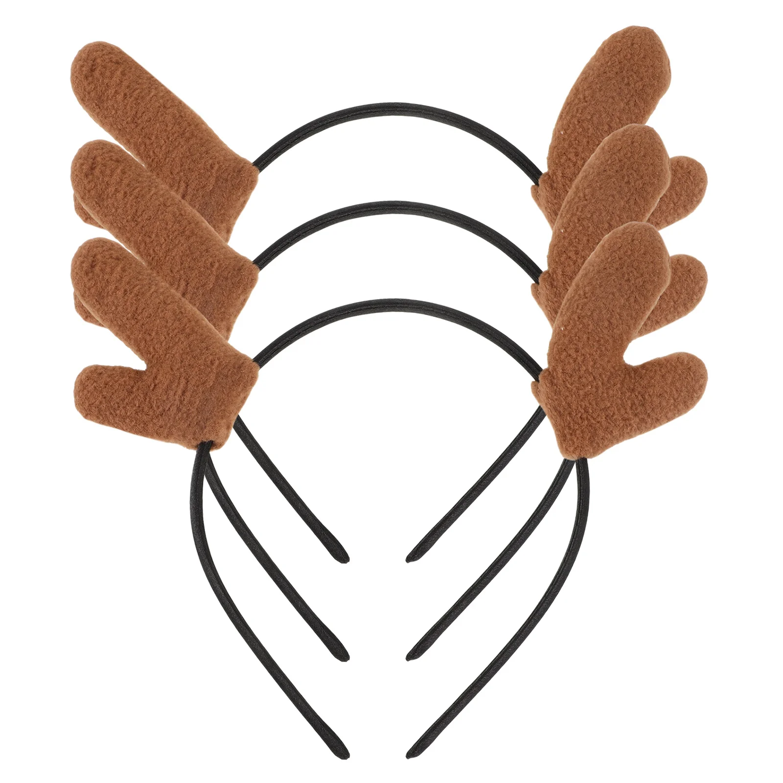 

3Pcs Christmas Headbands Elk Antler Headband Comfortable Xmas Party Hair Accessory Holiday Decoration Antler Headband