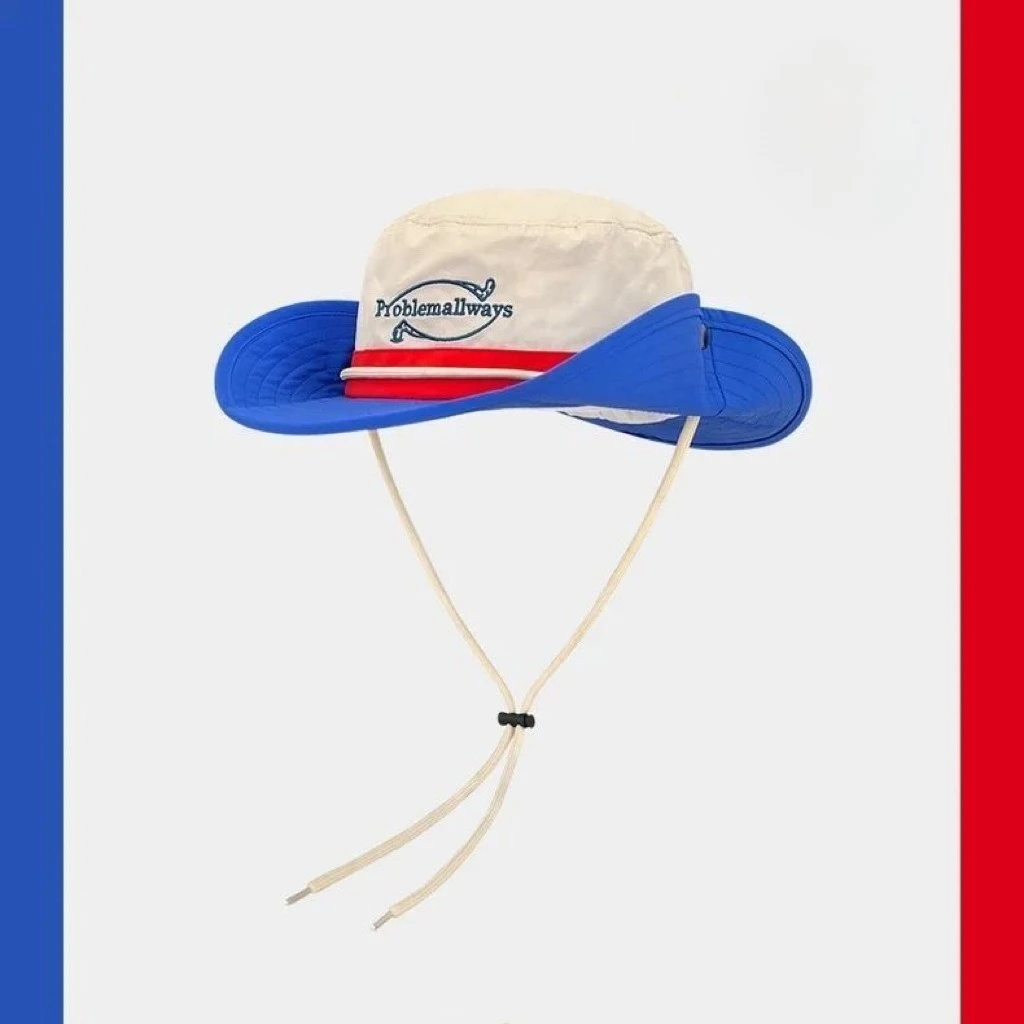 New Japanese Retro Color Matching Quick-drying Bucket Hats for Men and Women Summer Outdoor Camping Sun Protection Hiking Caps