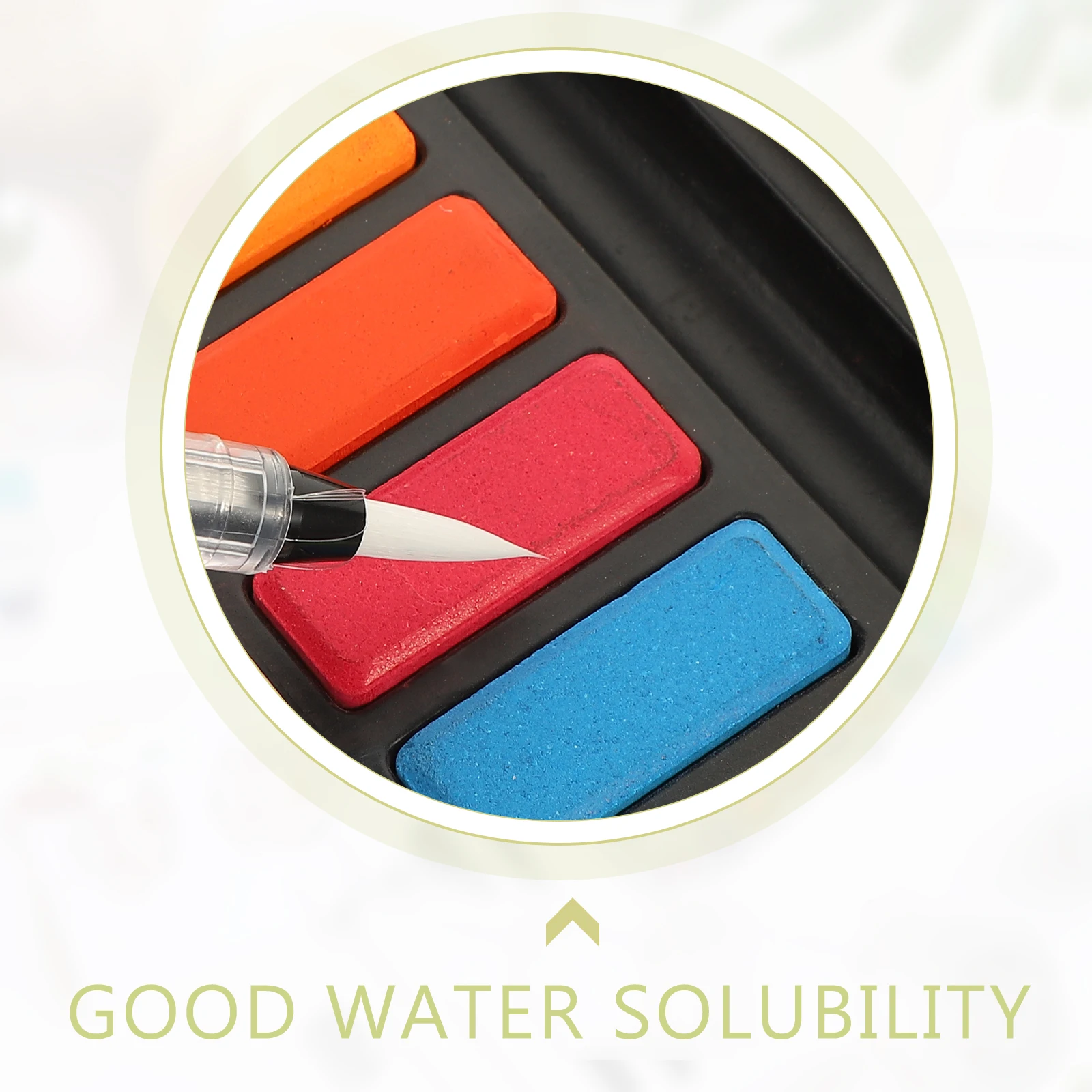 

Premium Paint for Kids DIY Art Supplies Safe Non-Toxic Colors Mixing Card Included Beginner Starter Travel Tricolor Painting