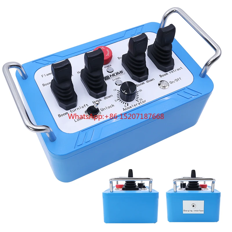 

Factory price 4 spool hydraulic proportional valves industrial truck mounted crane joystick smart remote control kits