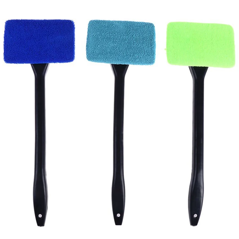 

Car Window Cleaner Brush Kit Windshield Cleaning Wash Tool Interior Auto Glass Wiper with Long Handle Car Accessories