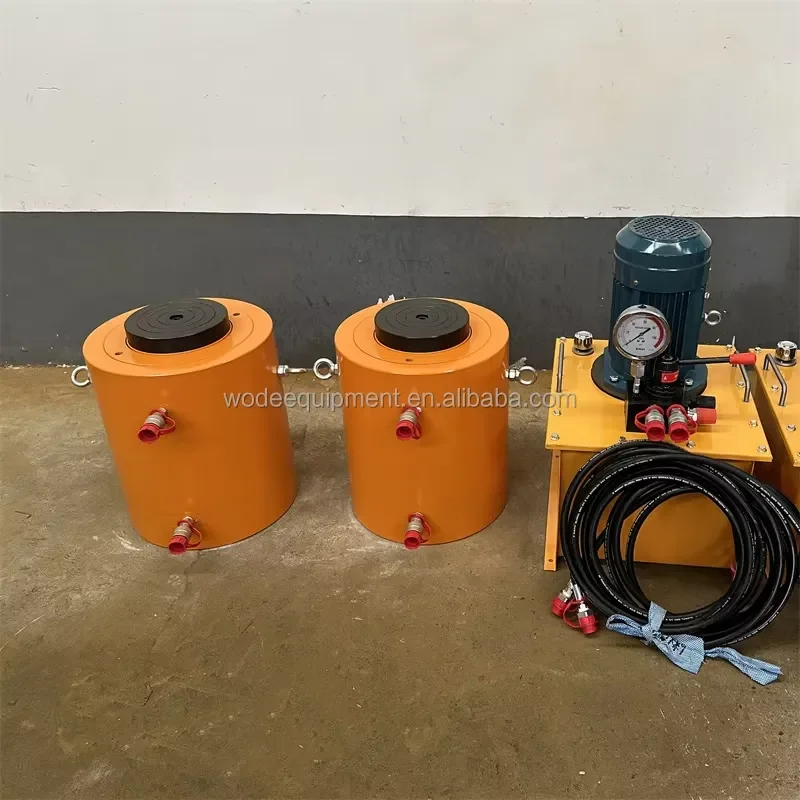 Double Acting Electro 250 Ton Hydraulic Cylinder Pump Set 250 Ton Jack
