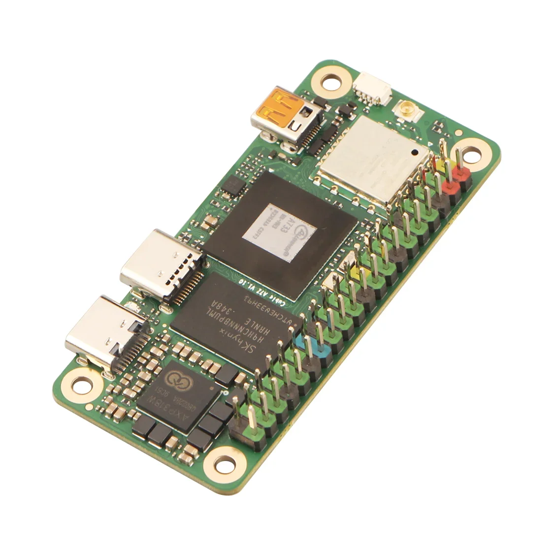 Radxa Cubie A7Z  Development Board Allwinner SoC with octa-core CPU, 3TOPS NPU, and WiFi 6 / BT 5.4 with external antenna