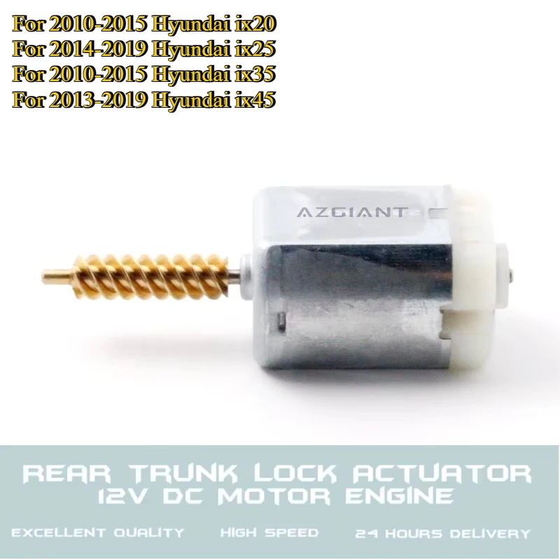 1020259VQ For Hyundai ix20 ix25 ix35 ix45 Trunk Lock Module Inner Motor DC 12V Car Tailgate Lock Repair Motors Truck Accessories