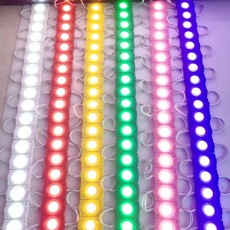 20 Pcs 2.4W 12V LED Module COB Light Advertisement Design Sign Backlight Shop Banner Warm White Red Blue Yellow IP65 Waterproof