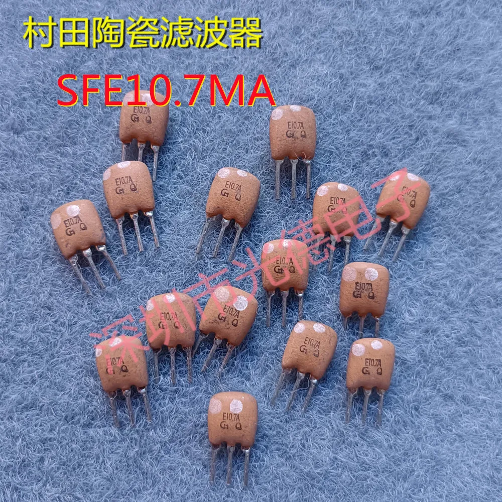 50PCS/ 10.7M FM Ceramic Filter SFE10.7MA8-E 10.7MHZ Murata E10.7A 3 feet