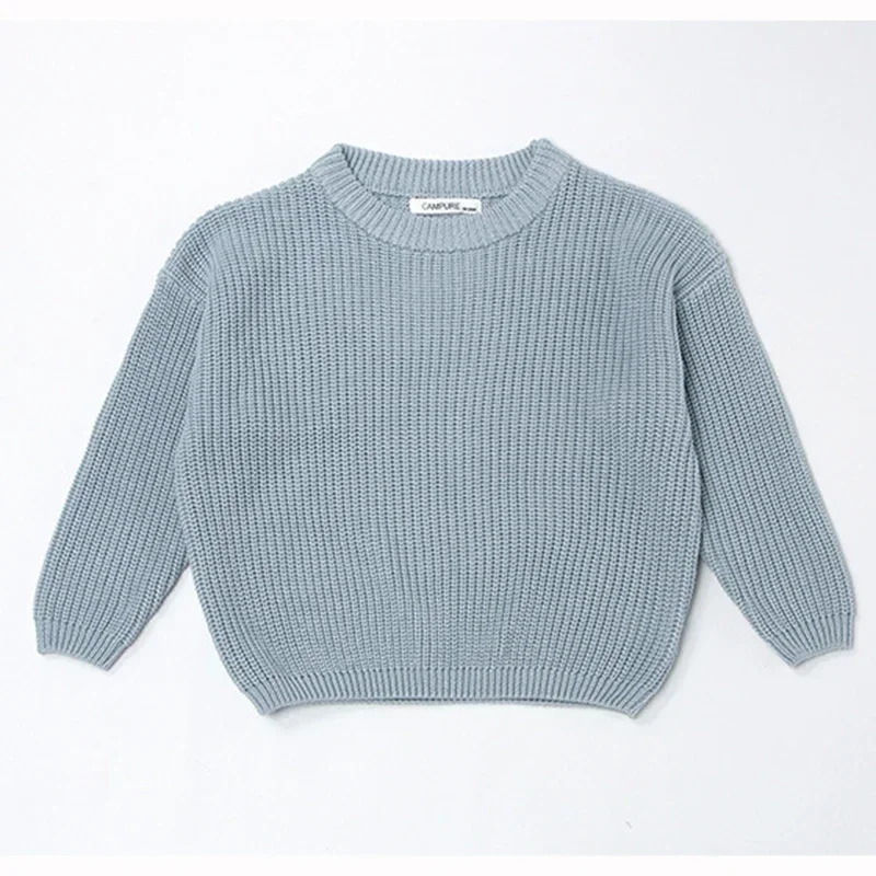 1-7Y Autumn New Baby Boys Girls Clothes Baby Sweater Toddler Knit Sweater Newborn Knitwear Long Sleeve Cotton Baby Pullover Tops image 2