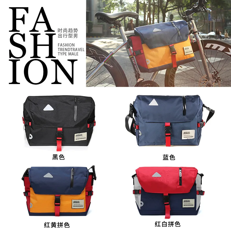 Bags for Men Canvas Shoulder Bag Casual Crossbody Bag Trendy Bicycle Fashionable Handbags Lightweight for Movement