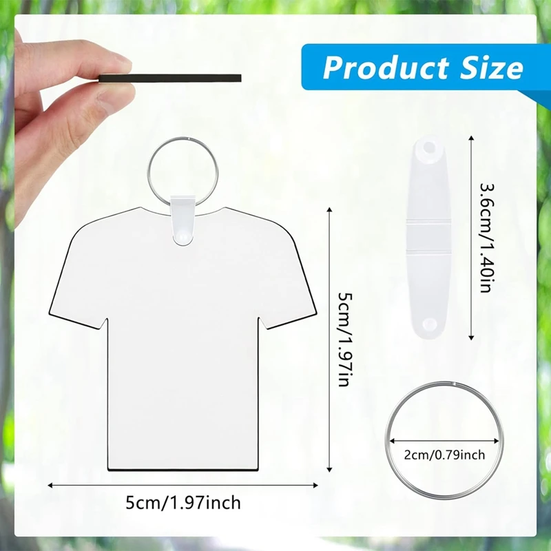 120 PCS Sublimation Keychain Blanks Sublimation Blanks Keychain MDF Key Rings Futebol