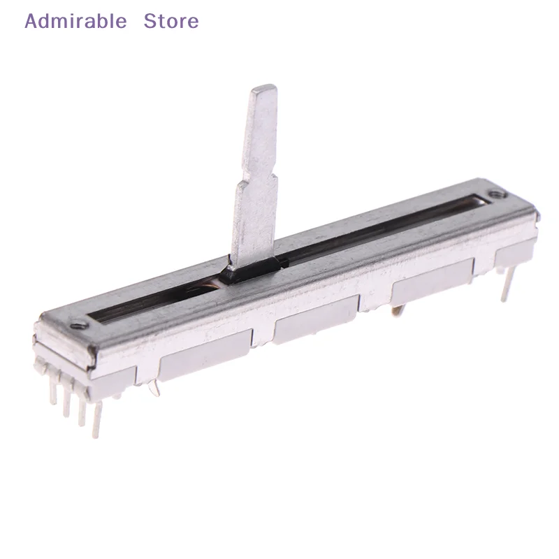 [W]1Pc For 60mm DJM 350 400 600 700 800 Push Fader Straight Slide Potentiometer DJ Mixer Stereo Fader Sliding Potentiometer