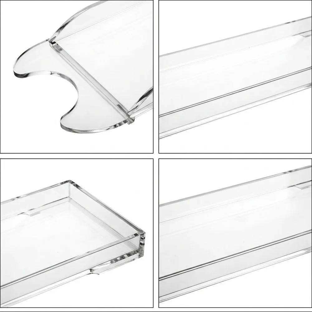 Clear Acrylic-Crumb Tray With Non-Slip Pads For Bella 2-Slice Slim Toaster Kitchen Counter Protector Dust Catcher Accessories