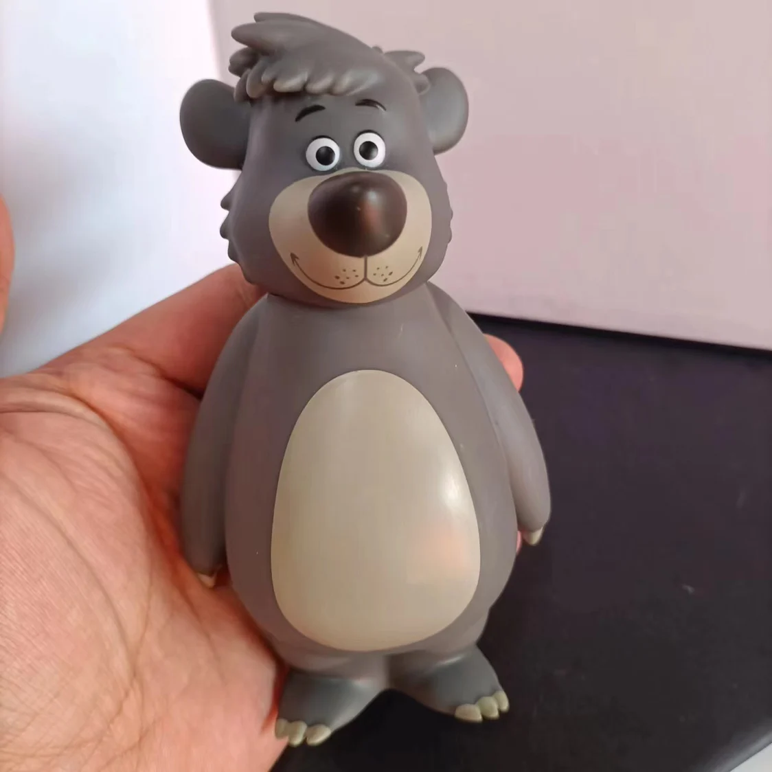 Disney-figura de acción de Anime The Jungle Book Baloo Bear, juguetes de vinilo, modelo de decoración, colección de juguetes para niños