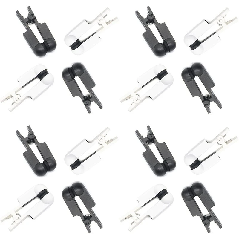 Beauty Ear Clip Electrode Double-Sided Rubber Head Comfortable, Compatible For Tens Unit & CES Stimulation 8 Pair